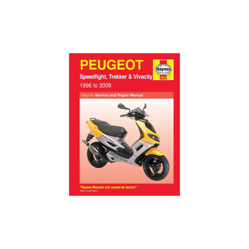 Peugeot Speedfight Trekker & Vivacity Scooters 1996 to 2008