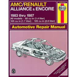 AMC/Renault Alliance and Encore 1983 thru 1987 Haynes Repair Manual