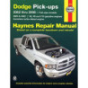 Dodge Full-size Pick-ups Haynes Repair Manual includes 1500 models (2002-2008) & 2500/3500 models (2003-2008)  with