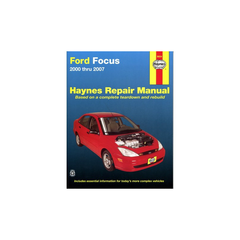 Ford Focus Haynes Repair Manual for 2000 thru 2011 (excludes SVT and rear disc brake models)