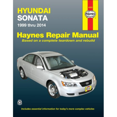 Hyundai Sonata Haynes Repair Manual for 1999 thru 2014 (Does not include information specific to hybrid models)