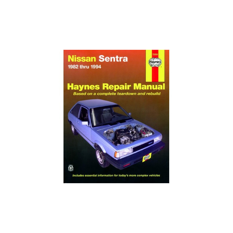 Nissan Sentra Haynes Repair Manual for 1982 thru 1994 covering  Sedan Coupe Wagon gasoline engine models