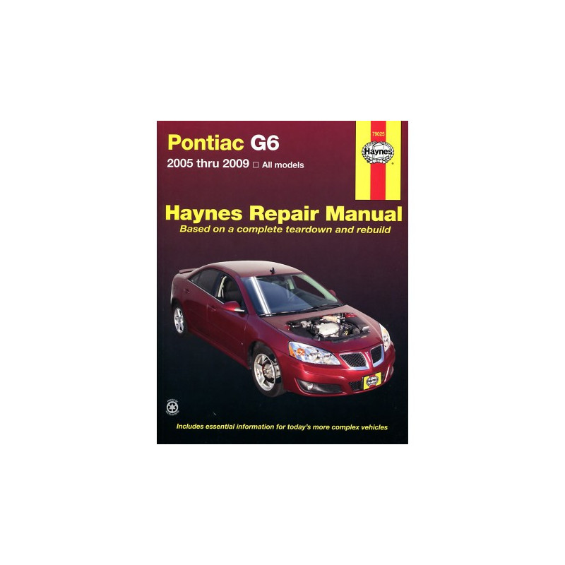 Pontiac G6 Haynes Repair Manual for 2005 thru 2009