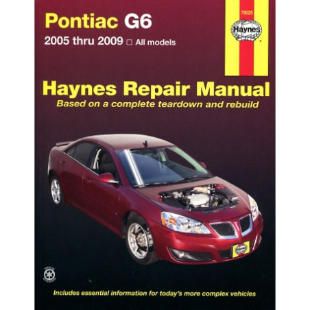 Pontiac G6 Haynes Repair Manual for 2005 thru 2009