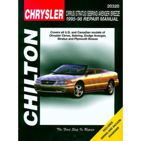 Chrysler Cirrus Stratus Sebring Avenger Breeze Chilton Repair Manual for 1995-98