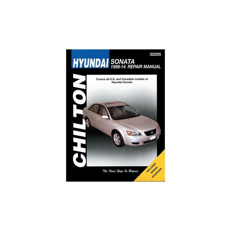 Hyundai Chilton Repair Manual for 1999-14 covering all models of Sonata excluding hybrid models