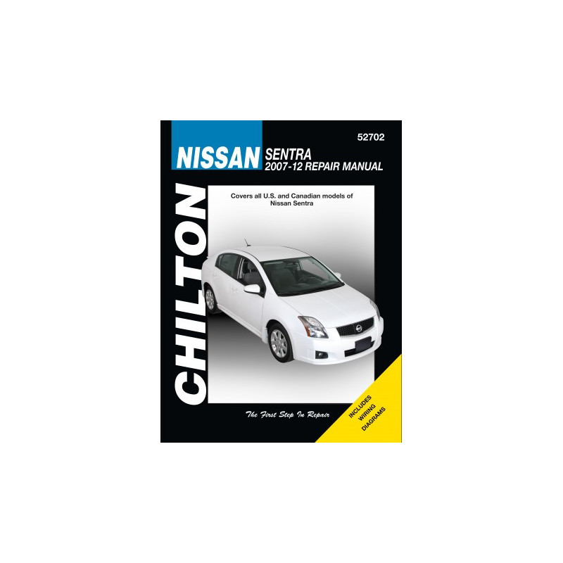 Nissan Chilton Repair Manual covering all Sentra models for 2007-12