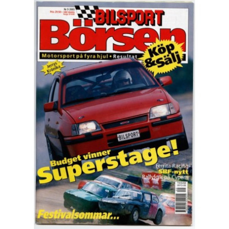 Bilsport Börsen nr 9  2003