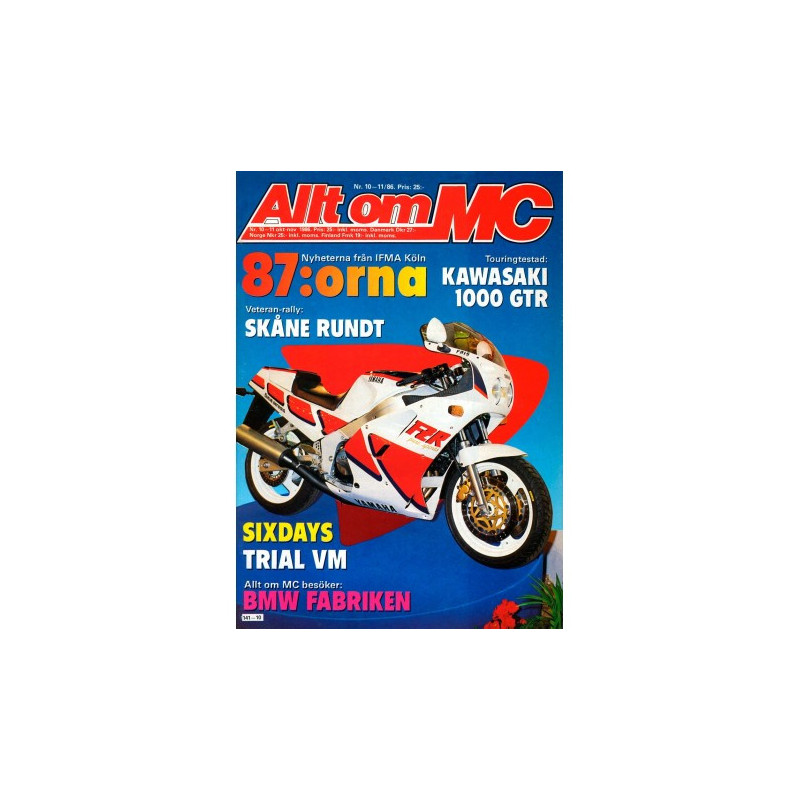 Allt om MC nr 10  1986