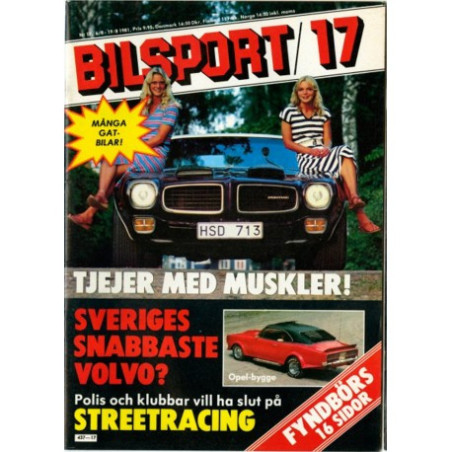 Bilsport nr 17  1981