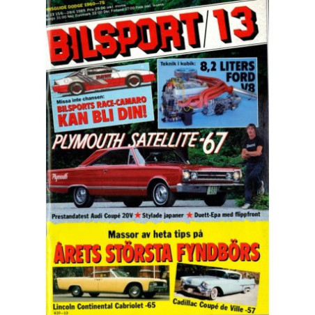 Bilsport nr 13  1989