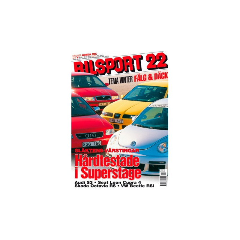 Bilsport nr 22  2001