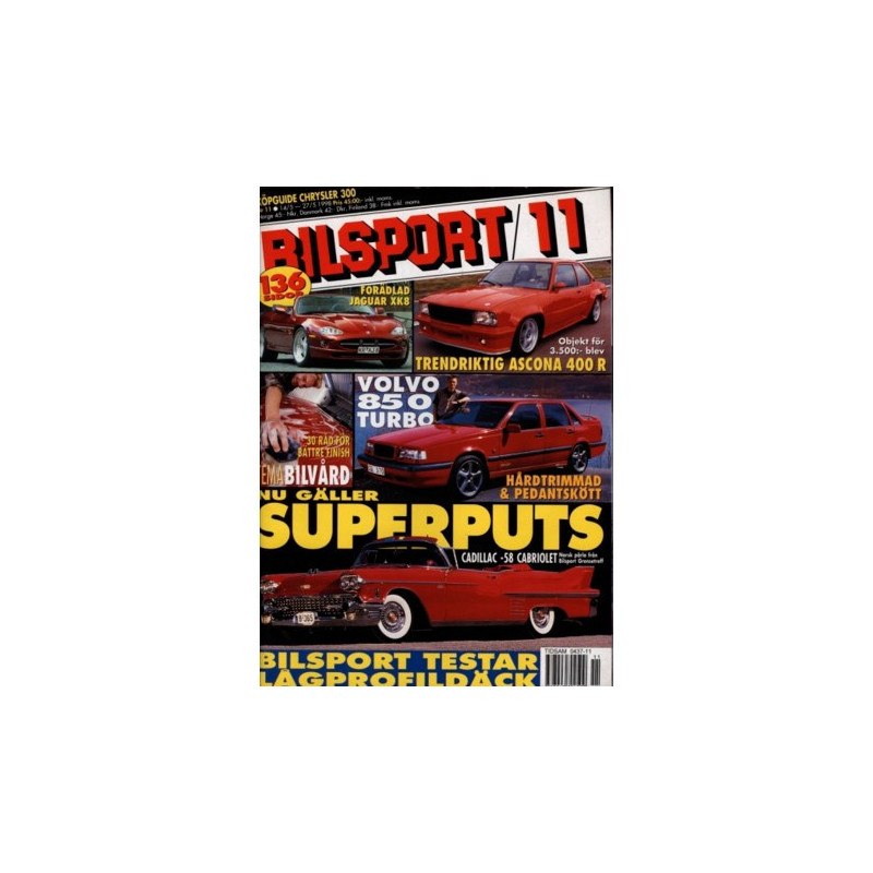 Bilsport nr 11  1998