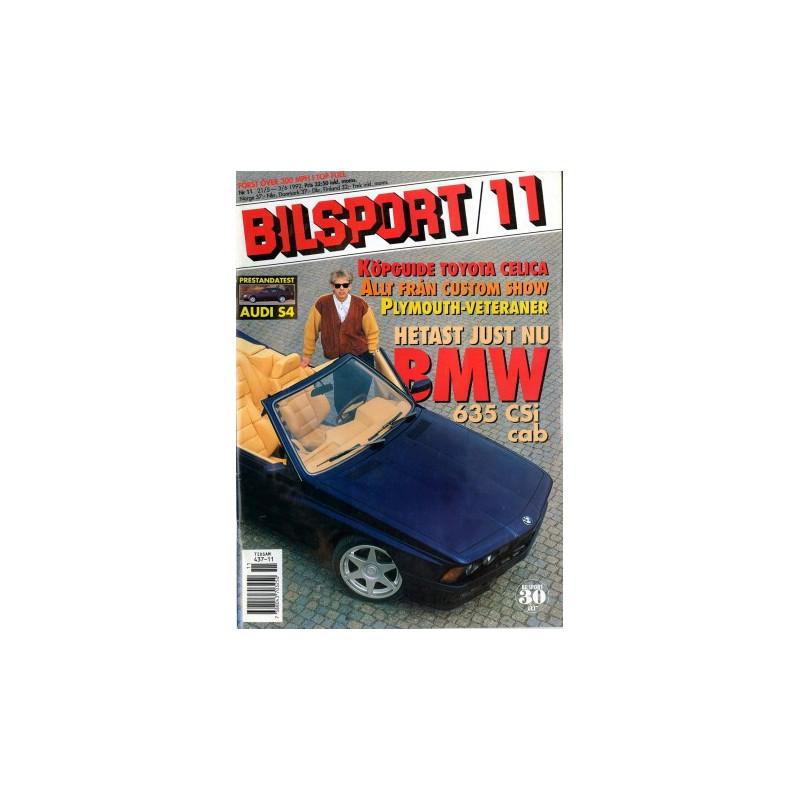 Bilsport nr 11  1992