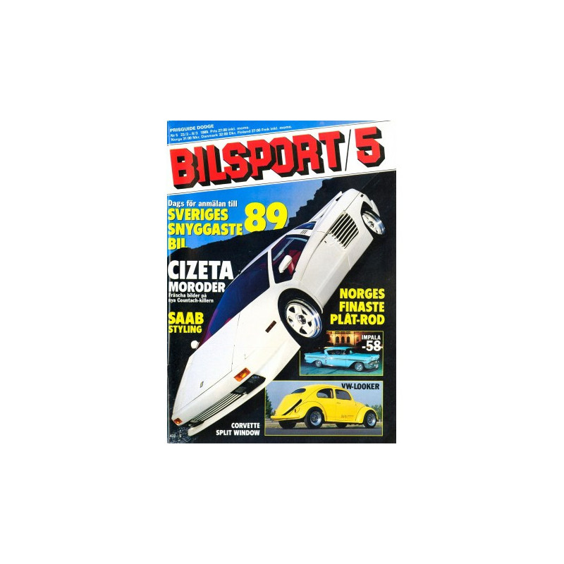 Bilsport nr 5  1989