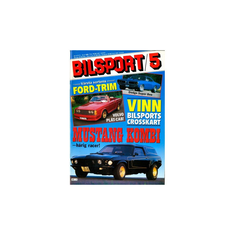 Bilsport nr 5  1986