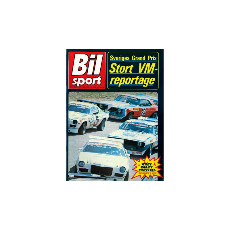 Bilsport nr 7  1976