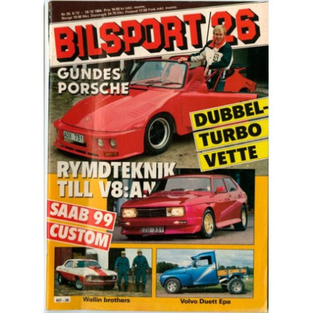 Bilsport nr 26  1984