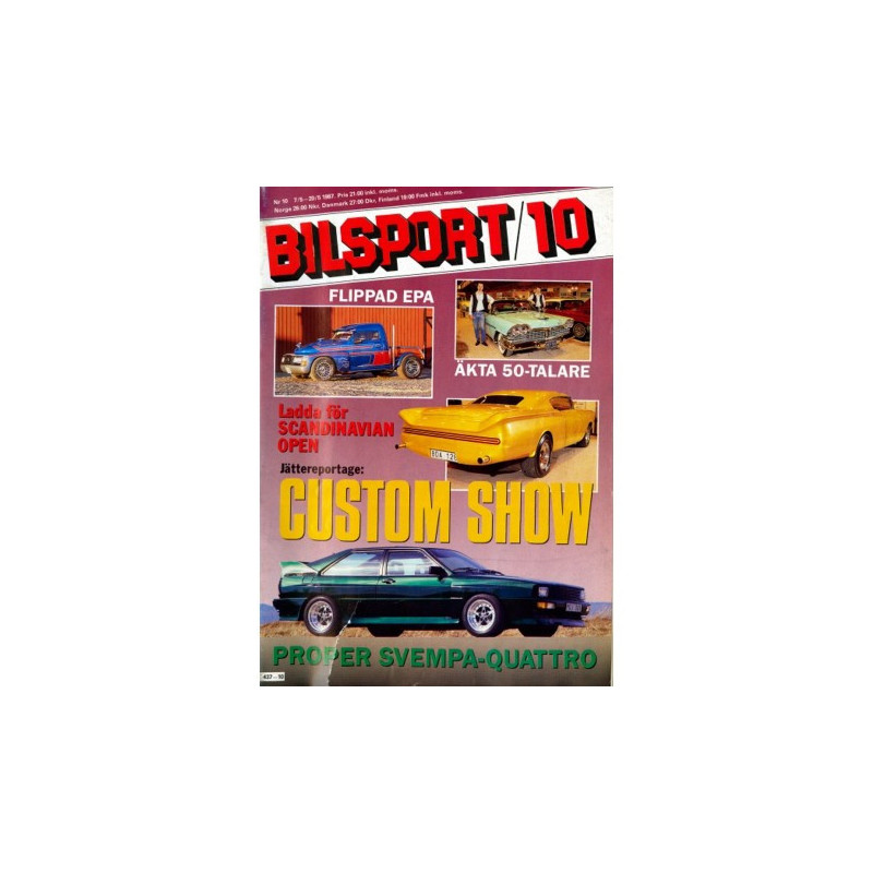 Bilsport nr 10  1987