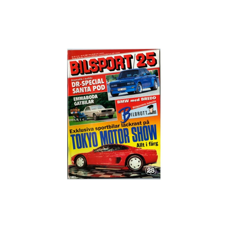 Bilsport nr 25  1987