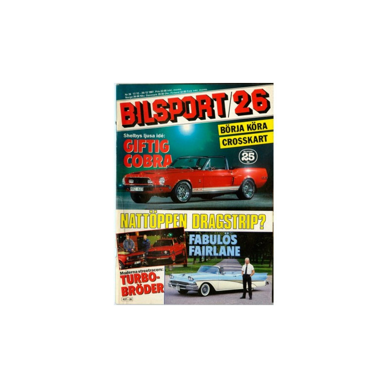 Bilsport nr 26  1987