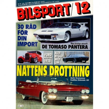 Bilsport nr 12  1988