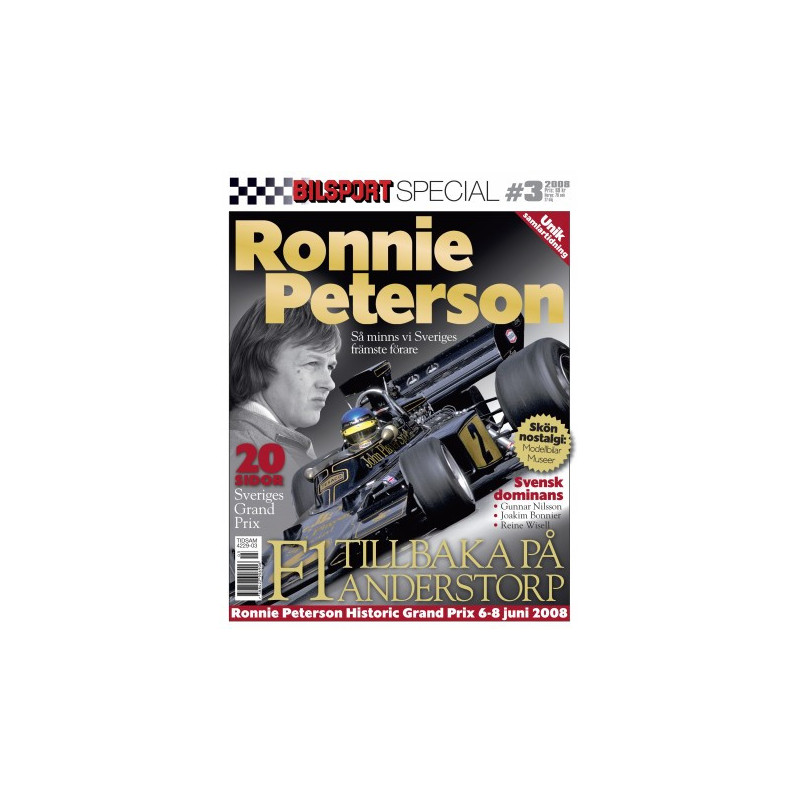 Bilsport Special Ronnie Peterson nr 3 2008