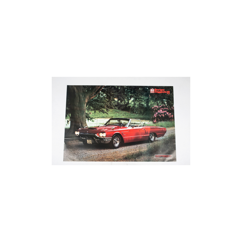 Vintageposter Bilsport Classic Ford Thunderbird -65