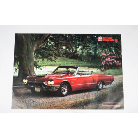 Vintageposter Bilsport Classic Ford Thunderbird -65